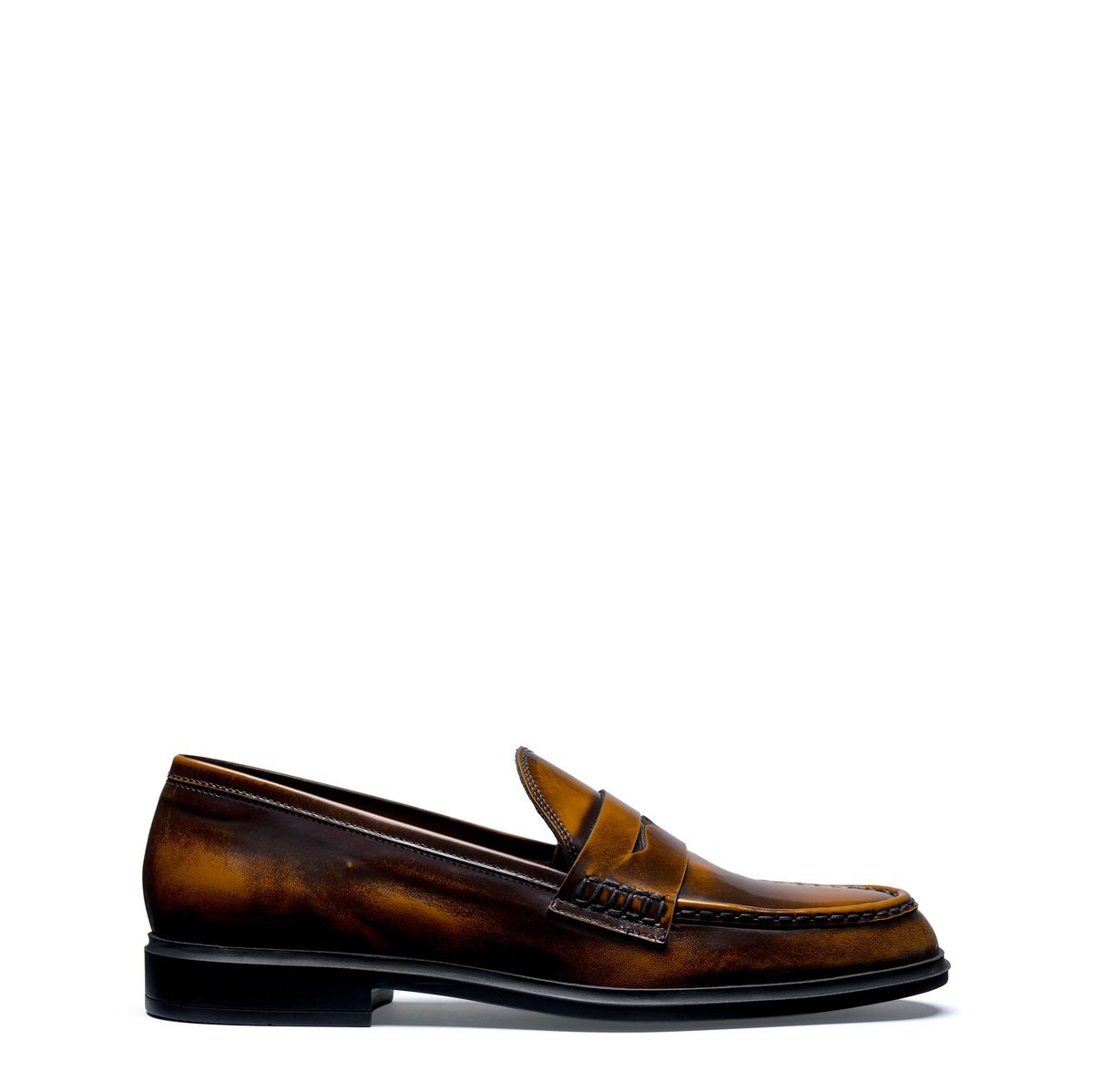 Polierte Leder-Penny-Loafer