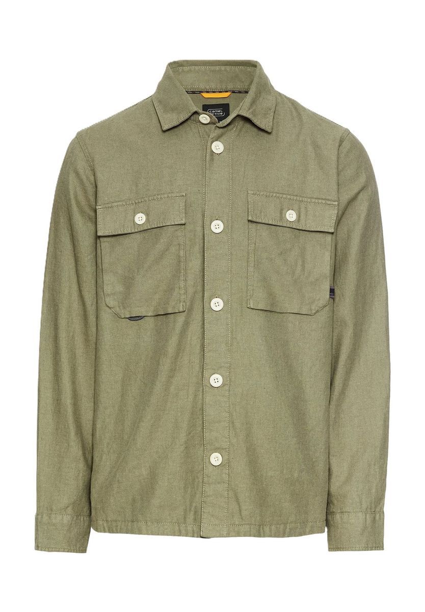 Overshirt aus Baumwollleinen mit entspanntem Schnitt