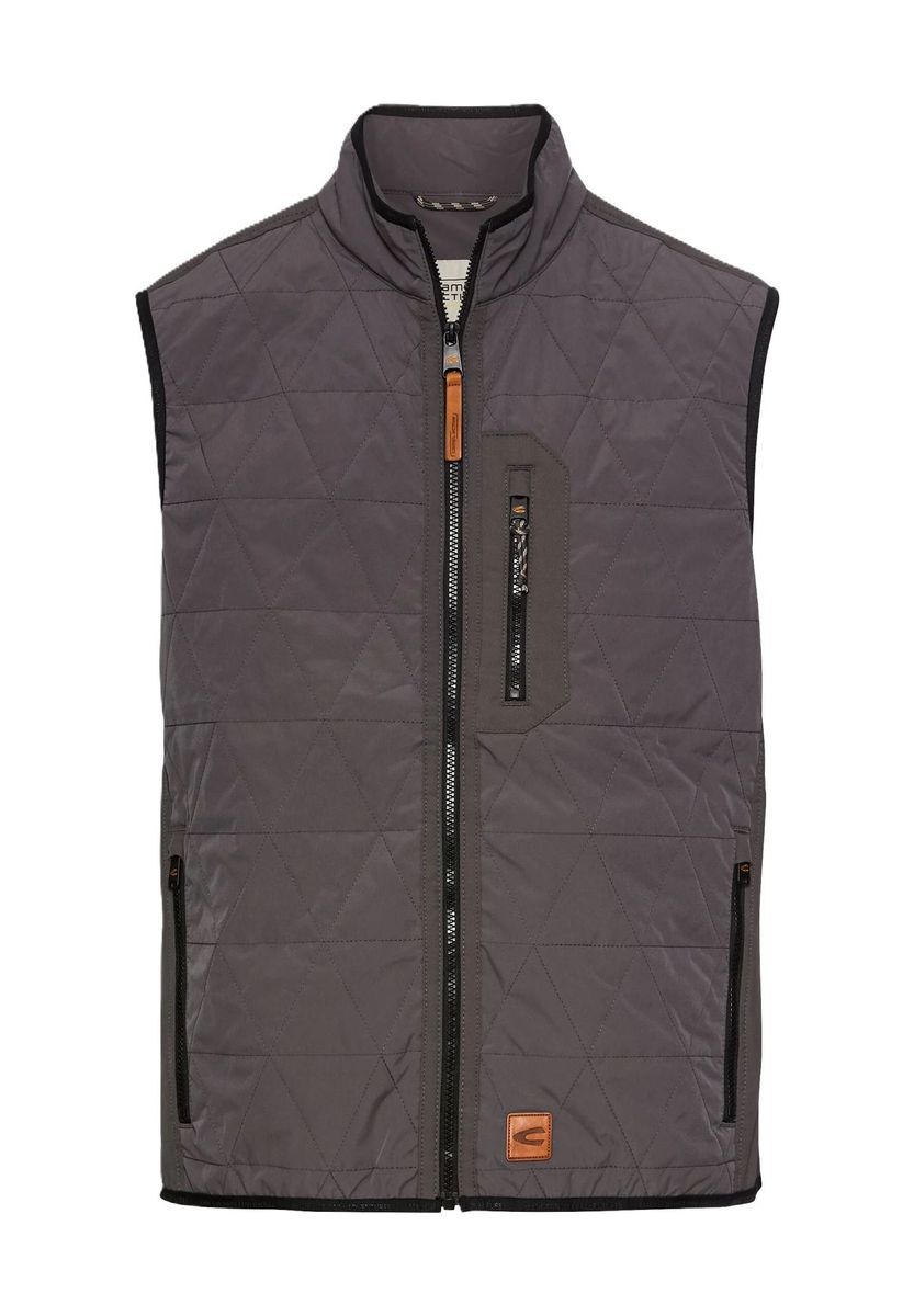 Gesteppte Herrenweste mit Stehkragen