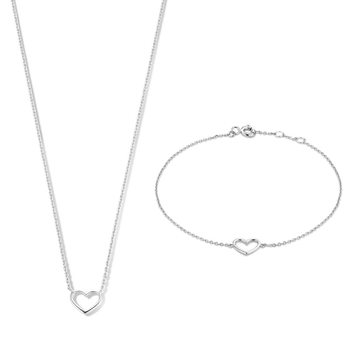 Elegantes Schmuckset mit Herzmotiv