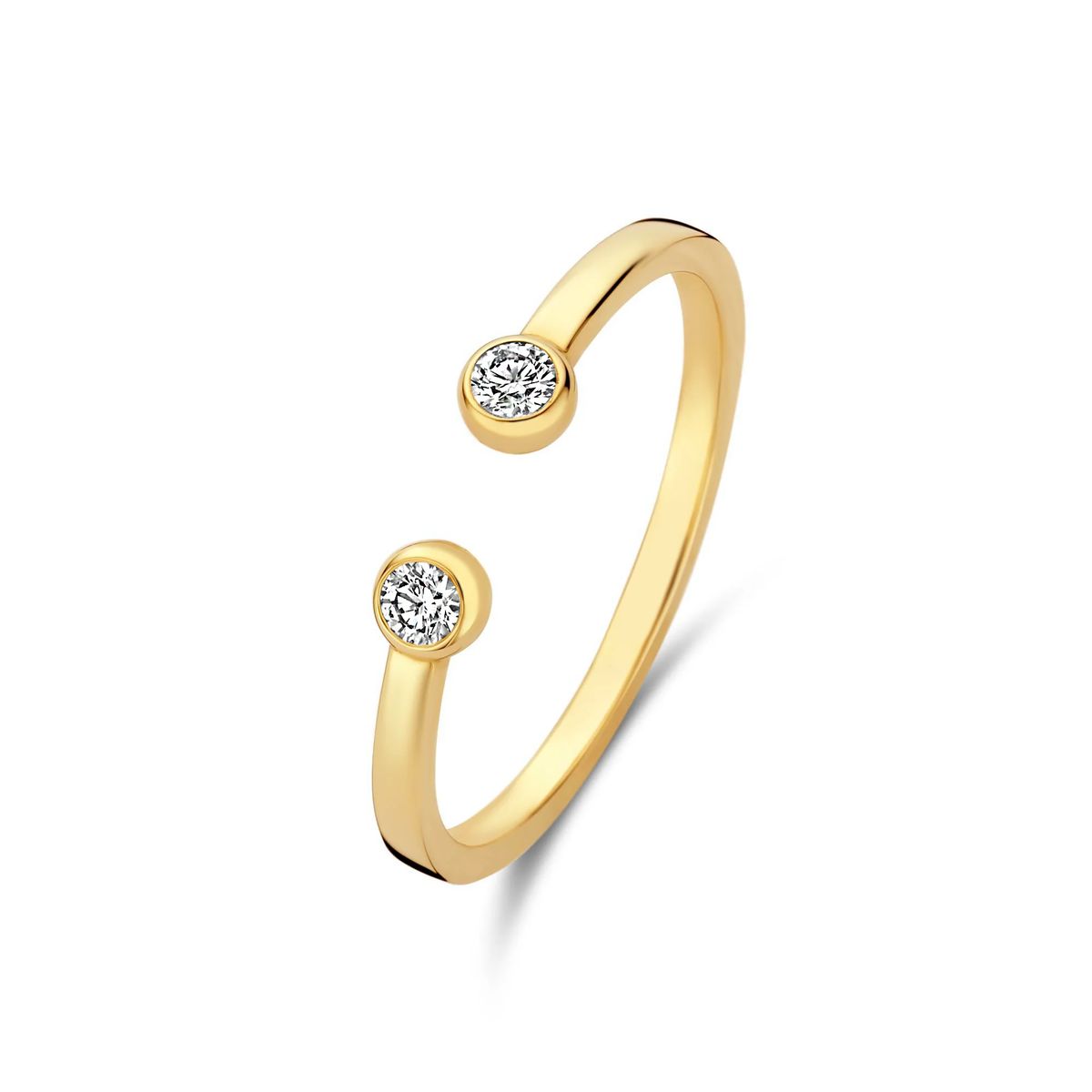 Offener Diamantring im Bypass-Stil