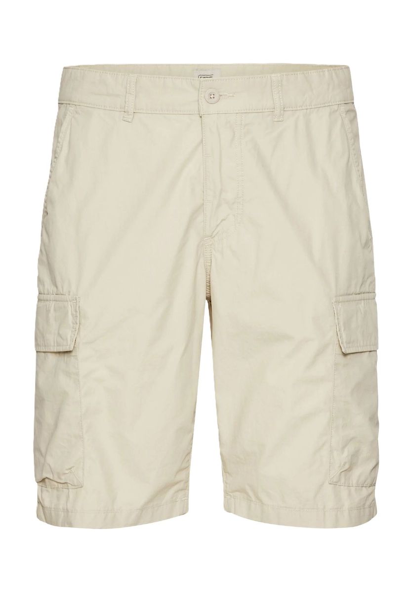Beige Baumwoll-Cargo-Shorts
