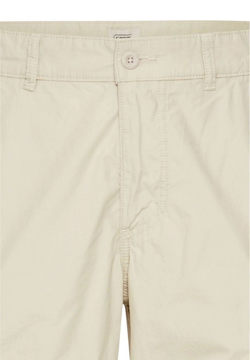 Beige Baumwoll-Cargo-Shorts