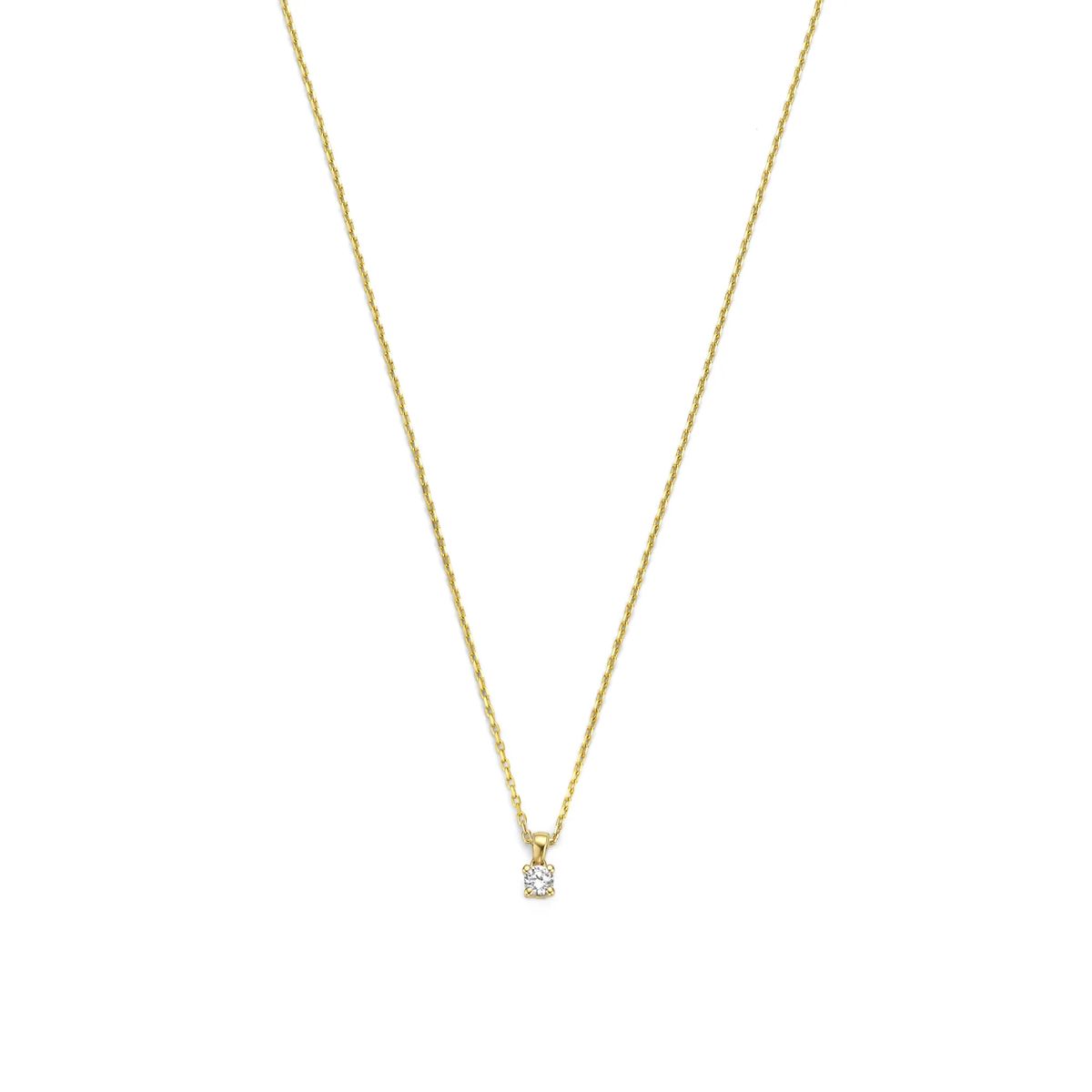 Goldkette mit Solitärdiamant