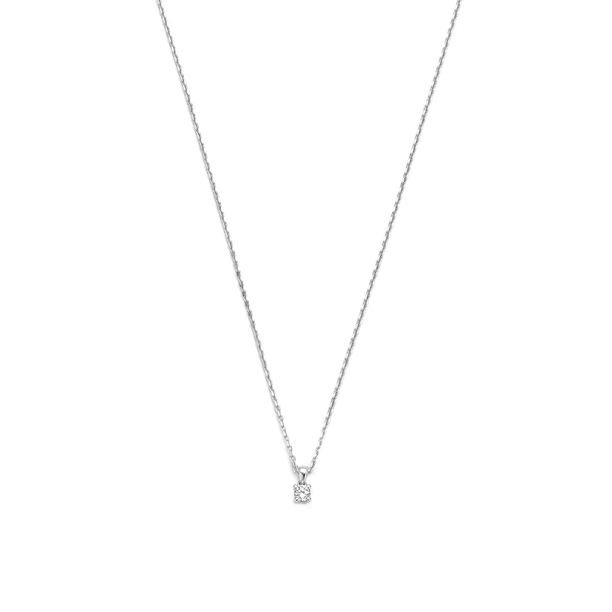 Minimalistische Diamant-Solitär Halskette
