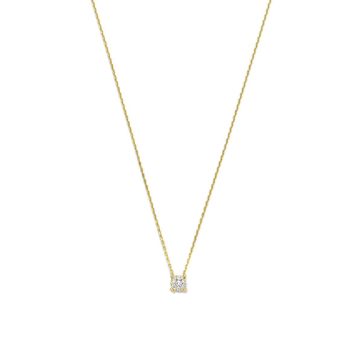 Goldkette mit Diamant-Solitär