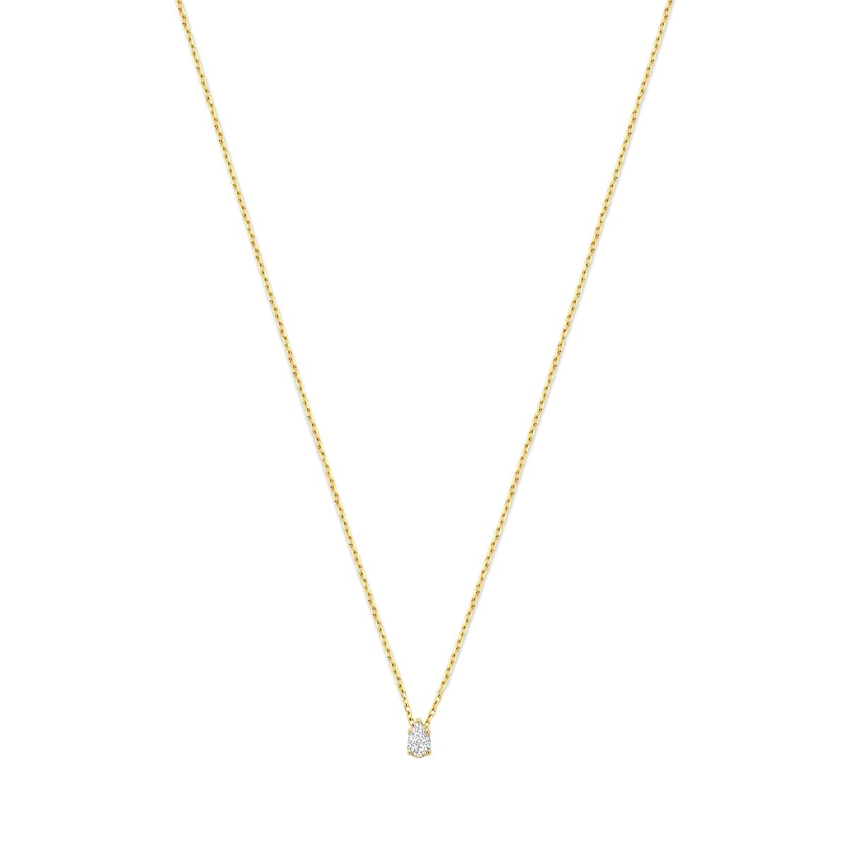 Halskette mit Tropfendiamant