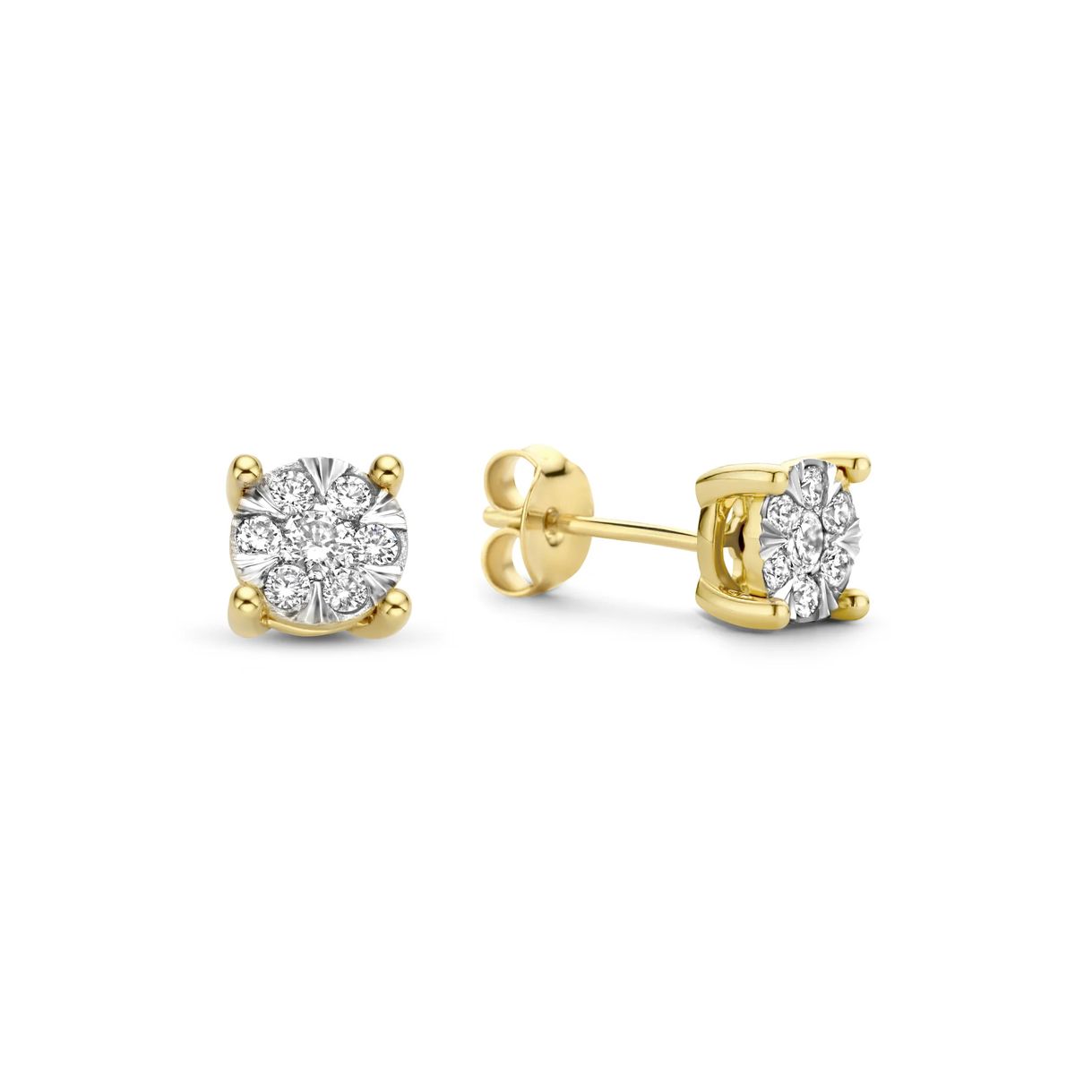 Zeitloses Brillant-Diamant-Cluster