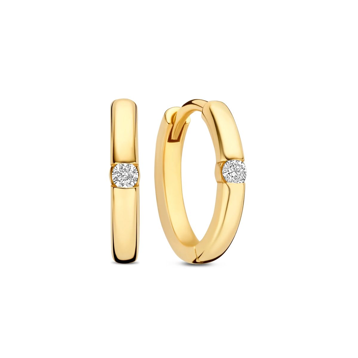 Mia Creolen mit Diamantbesatz