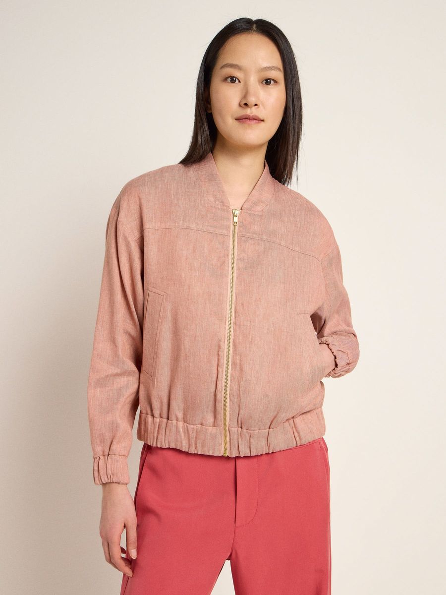 Leichter minimalistischer Zip-Blouson