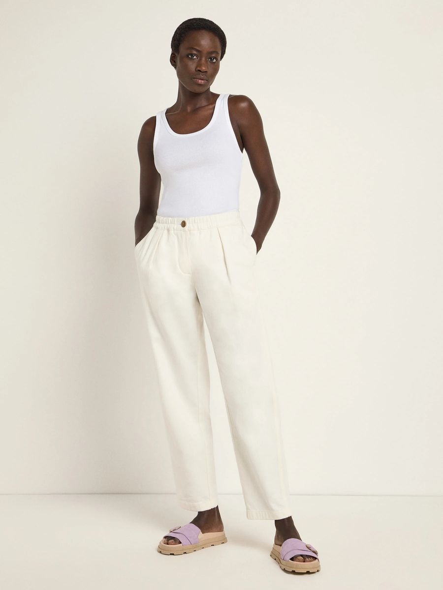 Entspannte Bio-Baumwoll-Twill-Hose