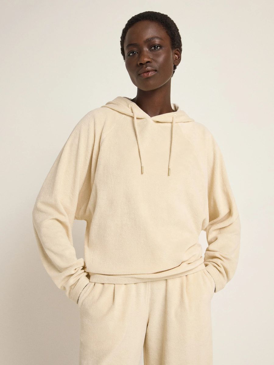 Lässiger Kapuzenpullover aus Baumwollmix