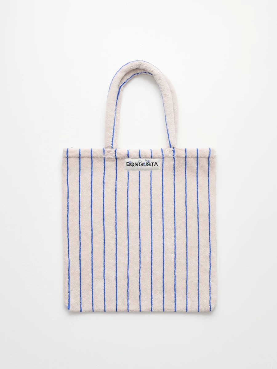 Vertikal Gestreifter Naram Frottee Shopper