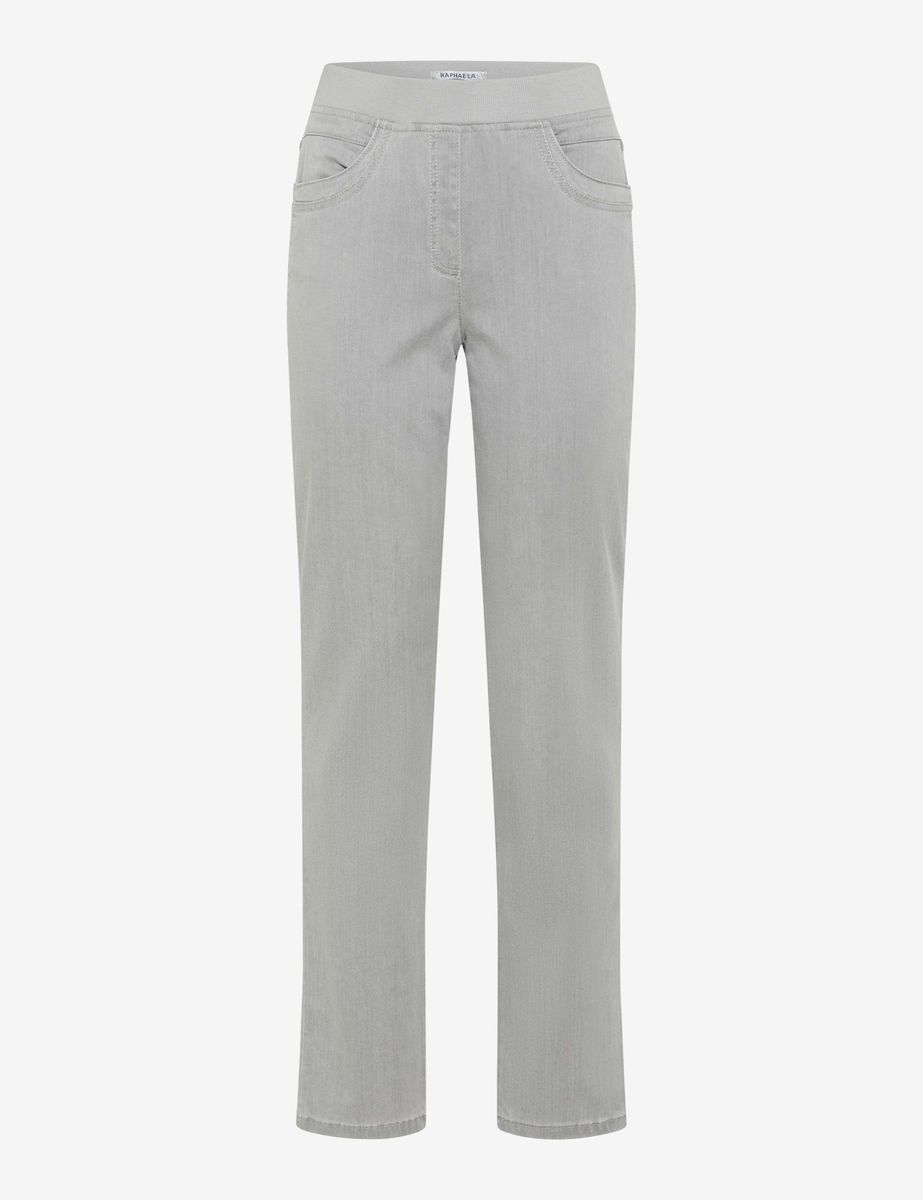 RAPHAELA BY BRAX Pamina Fun Jeans, Slim-Fit, Schlupf-Design, für Damen, grau, 36