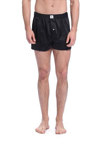 Seiden-Boxershorts mit Knopfleiste