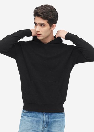 Hoodie aus Woll-Kaschmir-Mischung