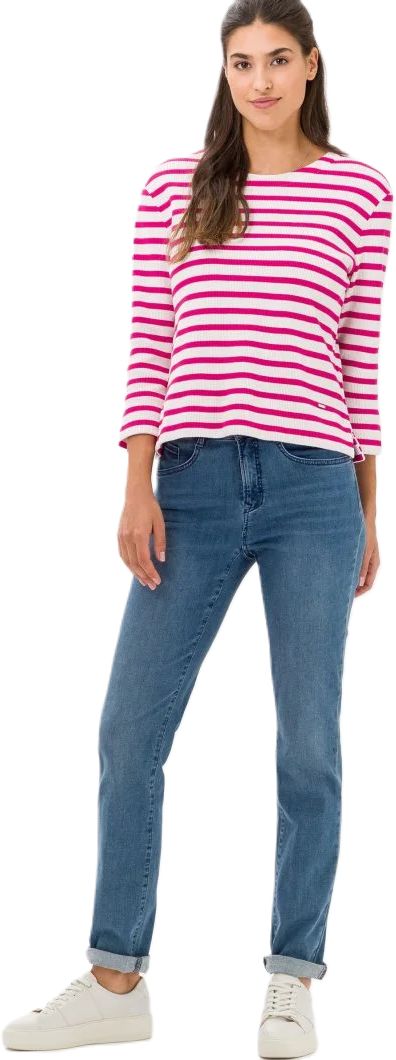Klassische High-Waist Jeans mit geradem Bein