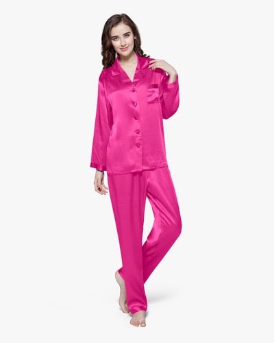 Luxuriöses Set aus Maulbeerseiden-Pyjama
