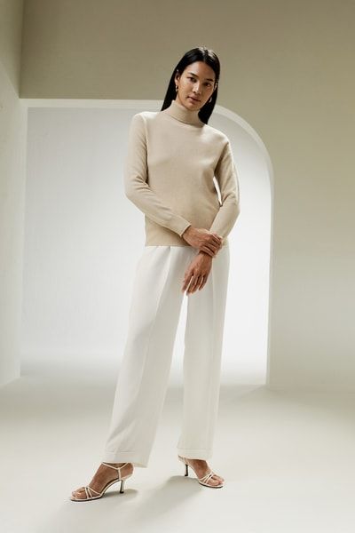 Weicher Kaschmir-Rollkragenpullover
