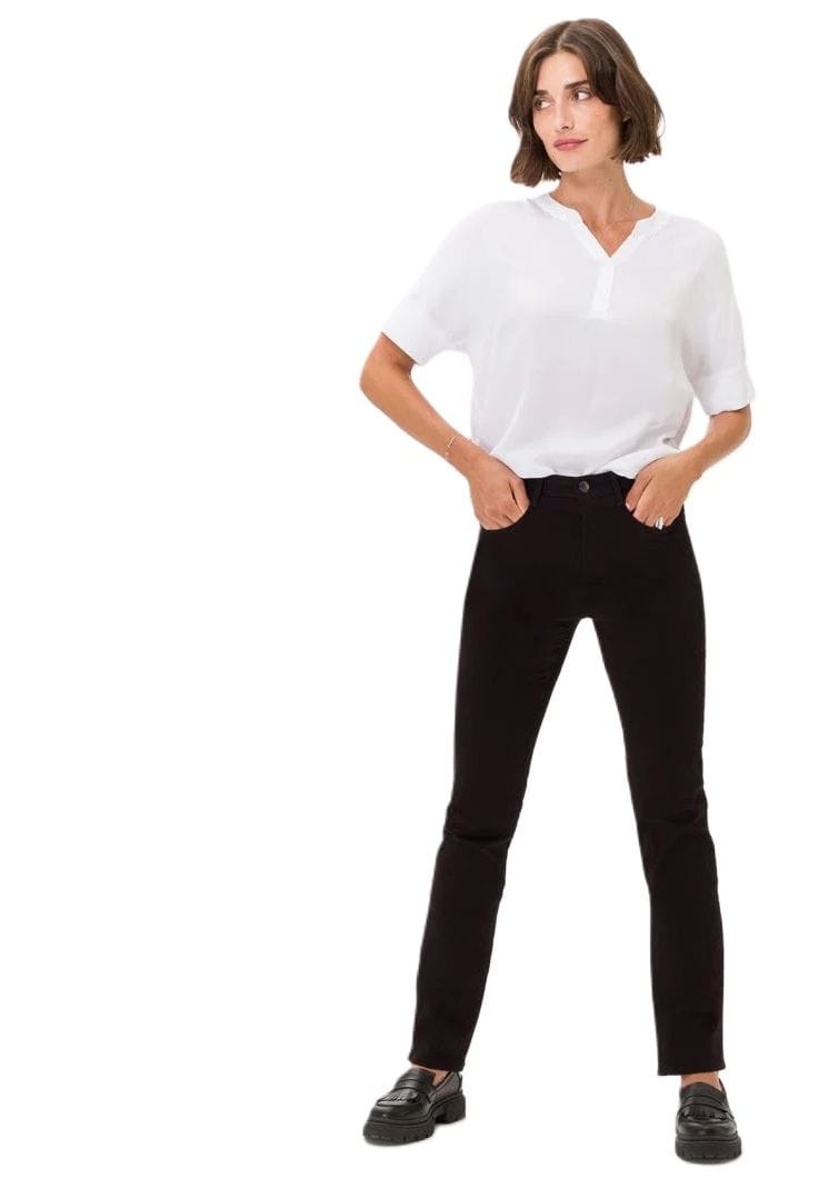 Klassische Gerade Geschnittene Schwarze Jeans