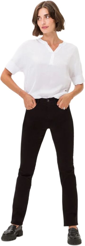 Klassische Gerade Geschnittene Schwarze Jeans