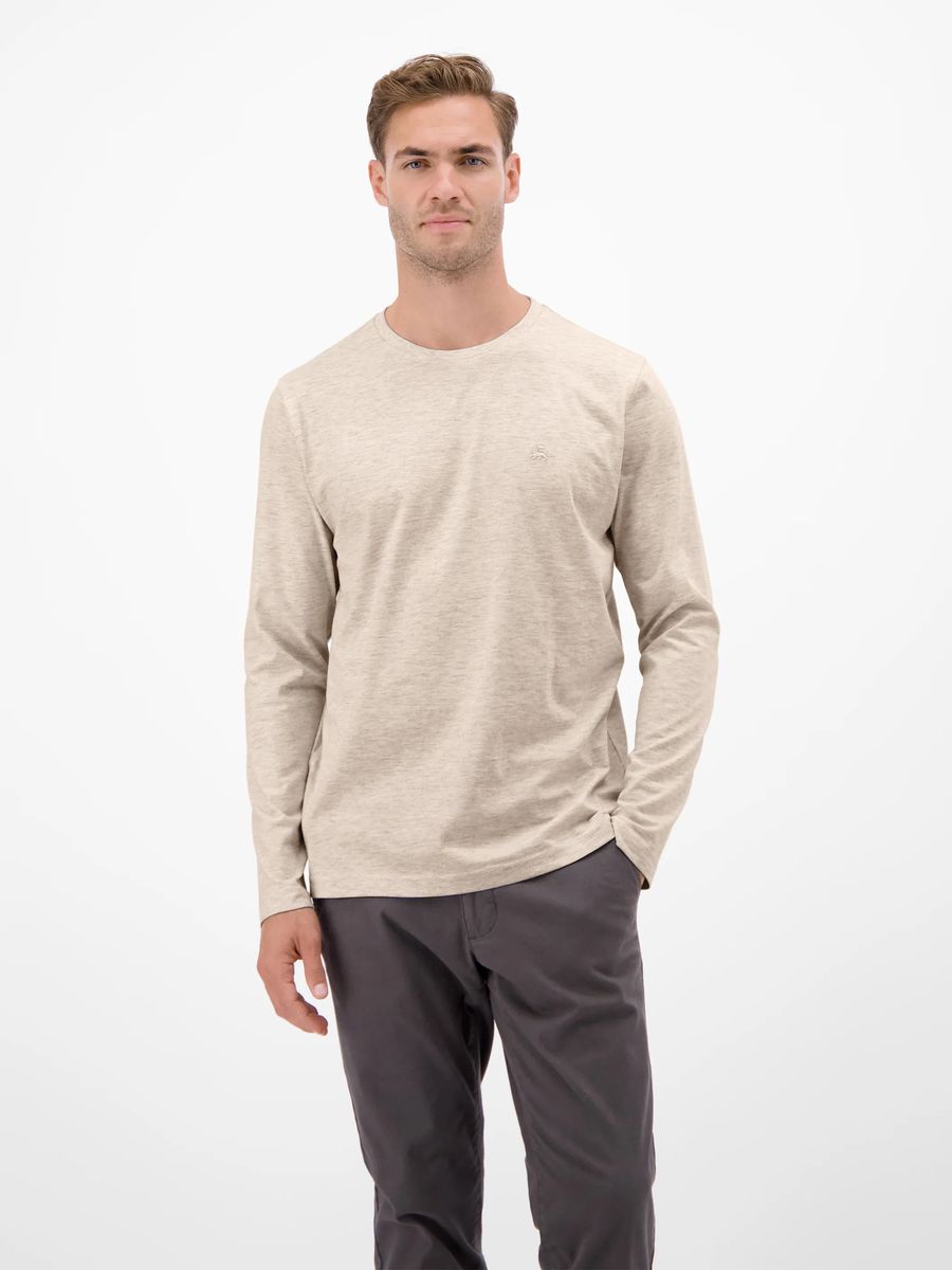Klassisches Langarmshirt mit Rundhalsausschnitt