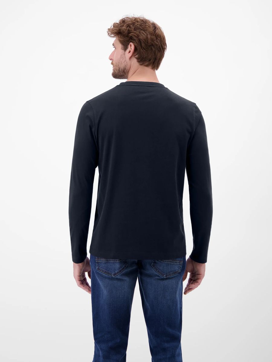 Klassisches Langarmshirt mit Rundhalsausschnitt