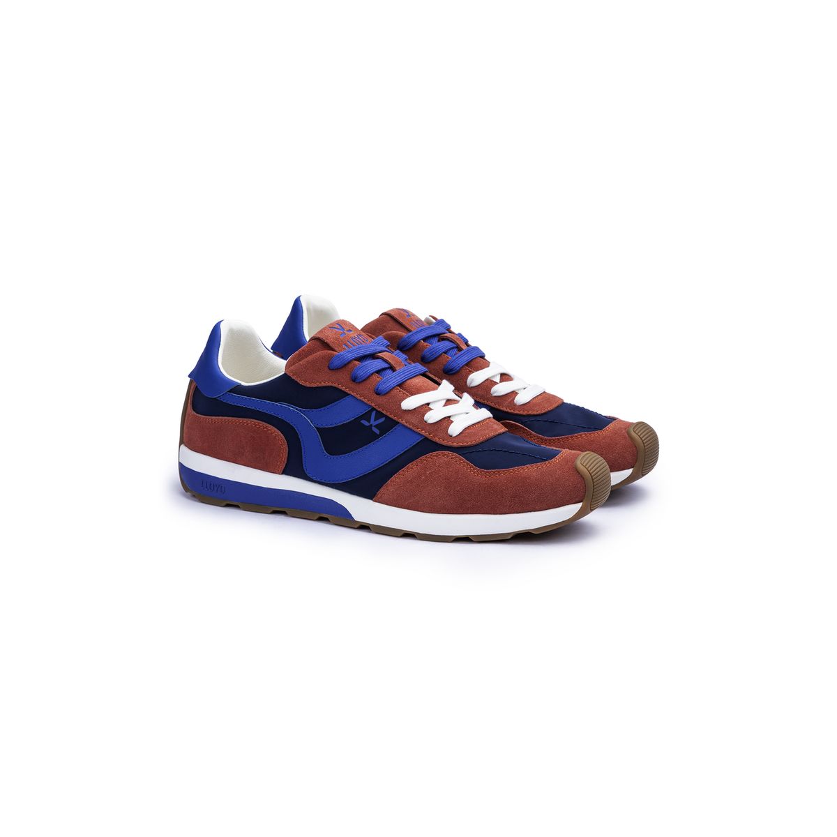 Mehrfarbiger Low-Top Retro Sneaker