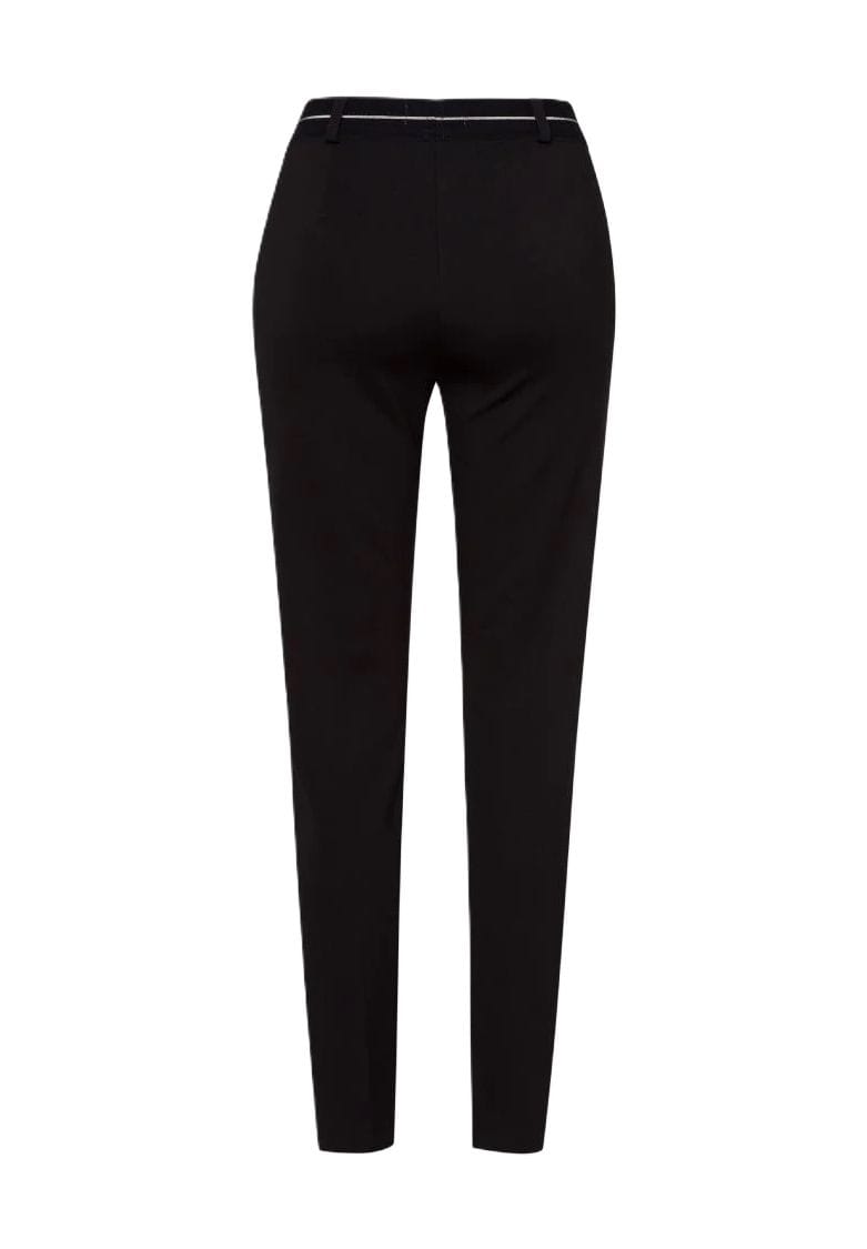 Schlanke Stretch-Hose mit Reißverschlusstaschen