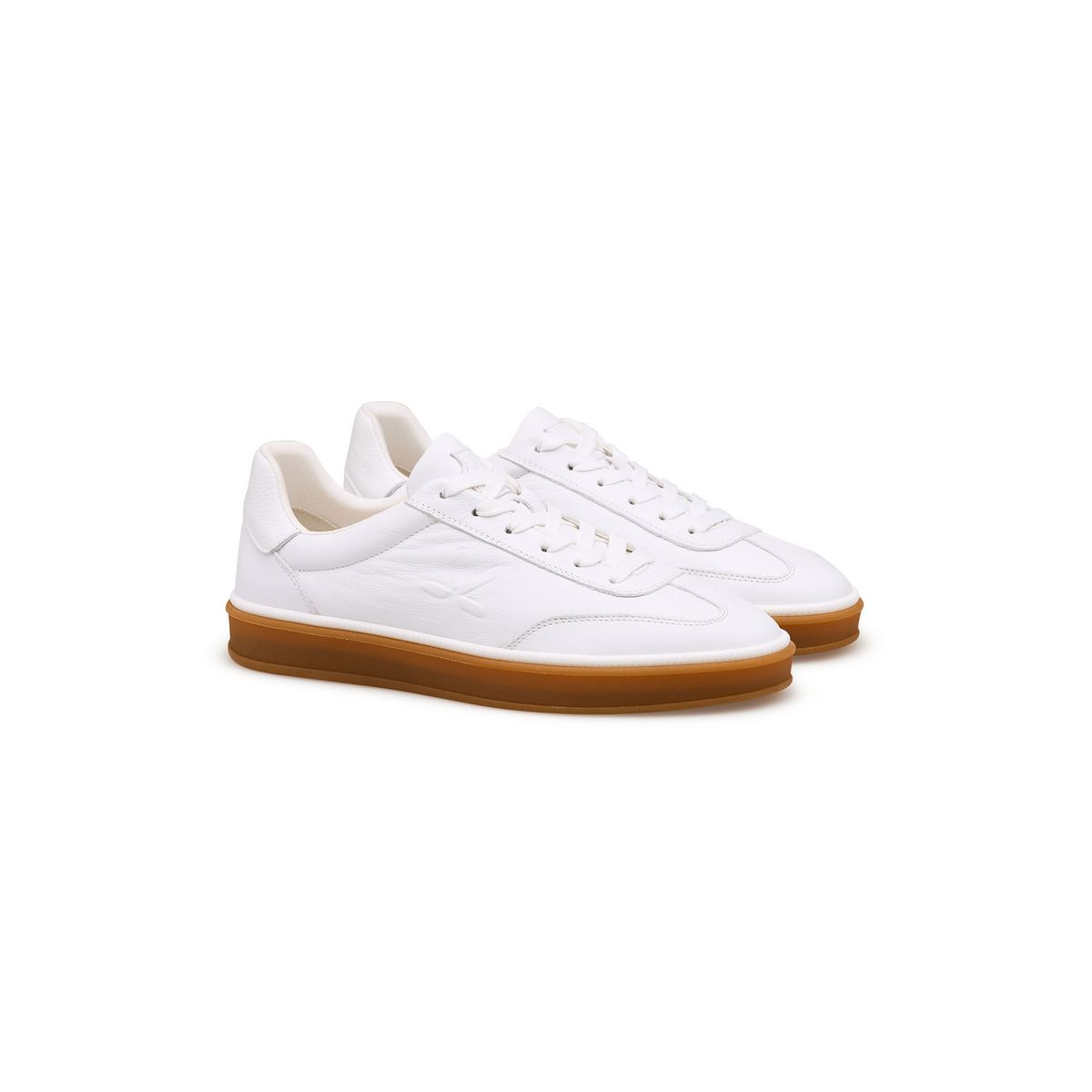 Minimalistische Leder Low-Top Sneaker