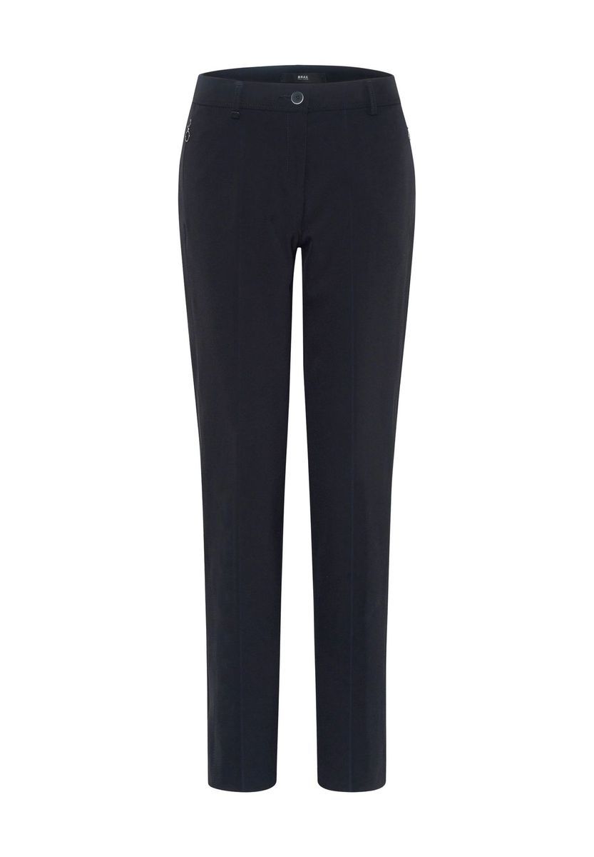 Schmale Stretch-Hose mit Bügelfalte
