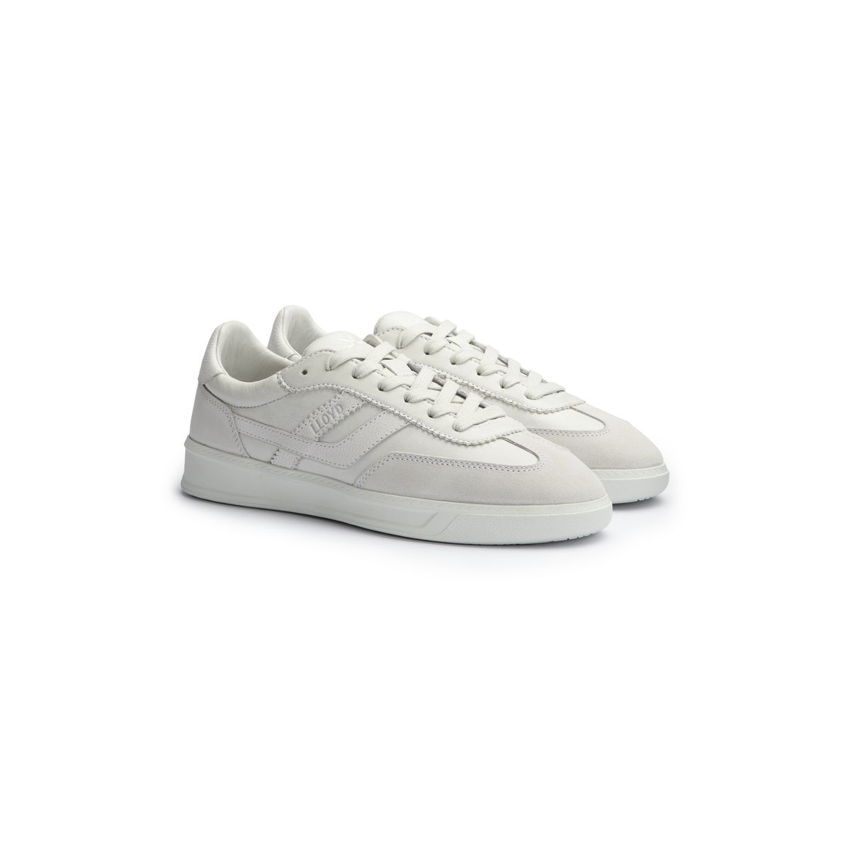 Low-Top Sneaker aus Ledermix