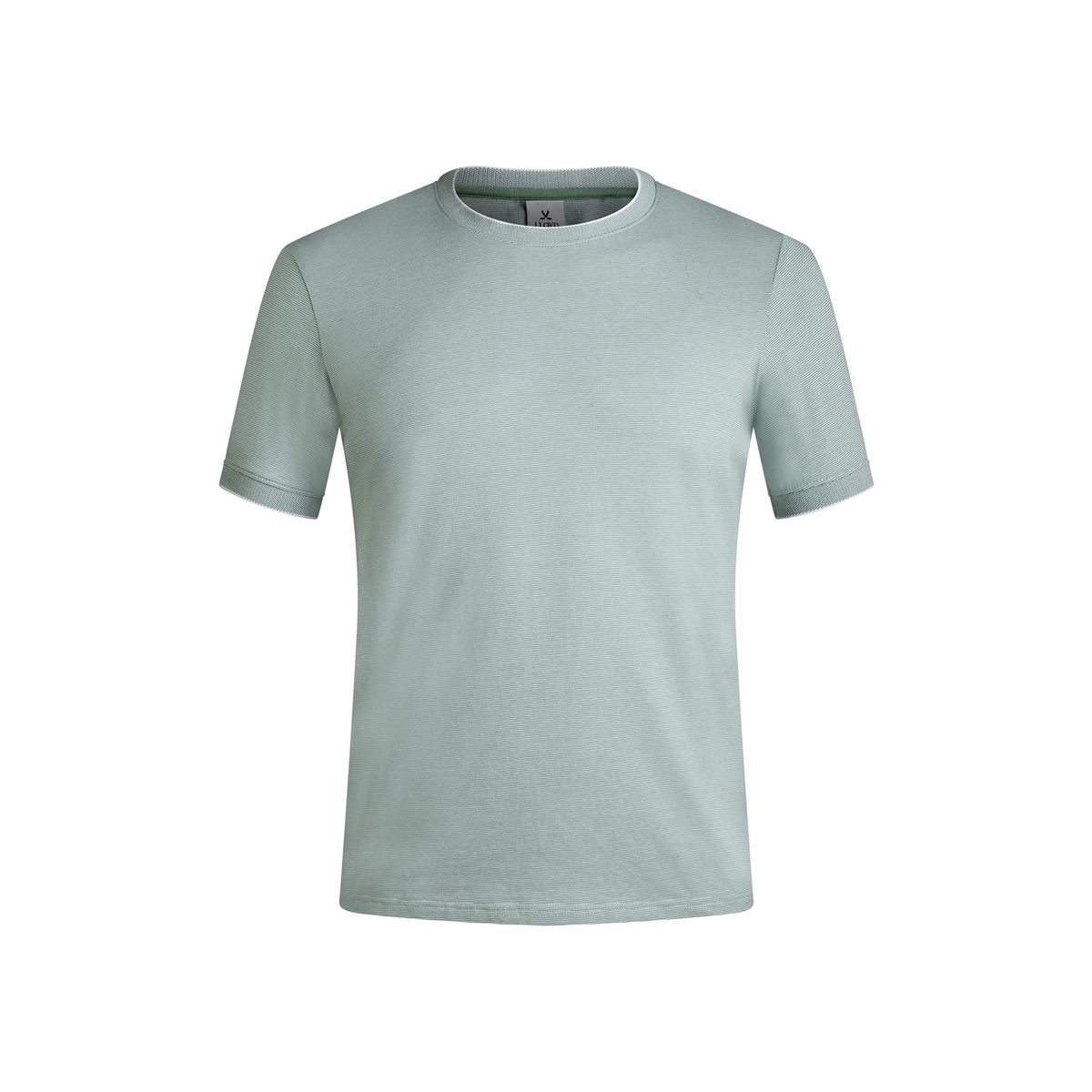 Fein gestreiftes Rundhals-Essential