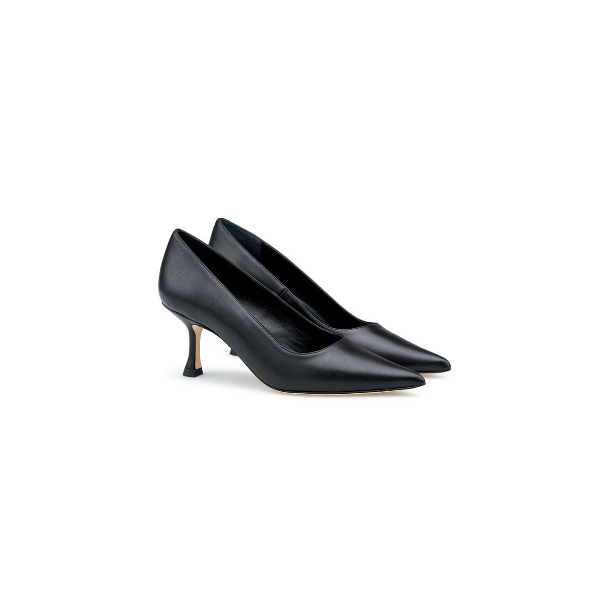 Klassische spitze Leder-Pumps
