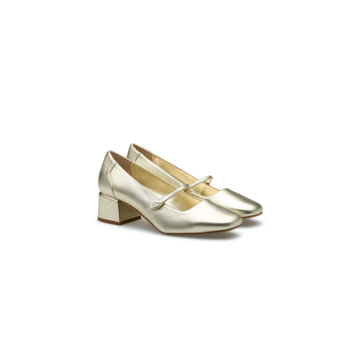 Elegante Mary Jane Pumps mit Karree-Spitze