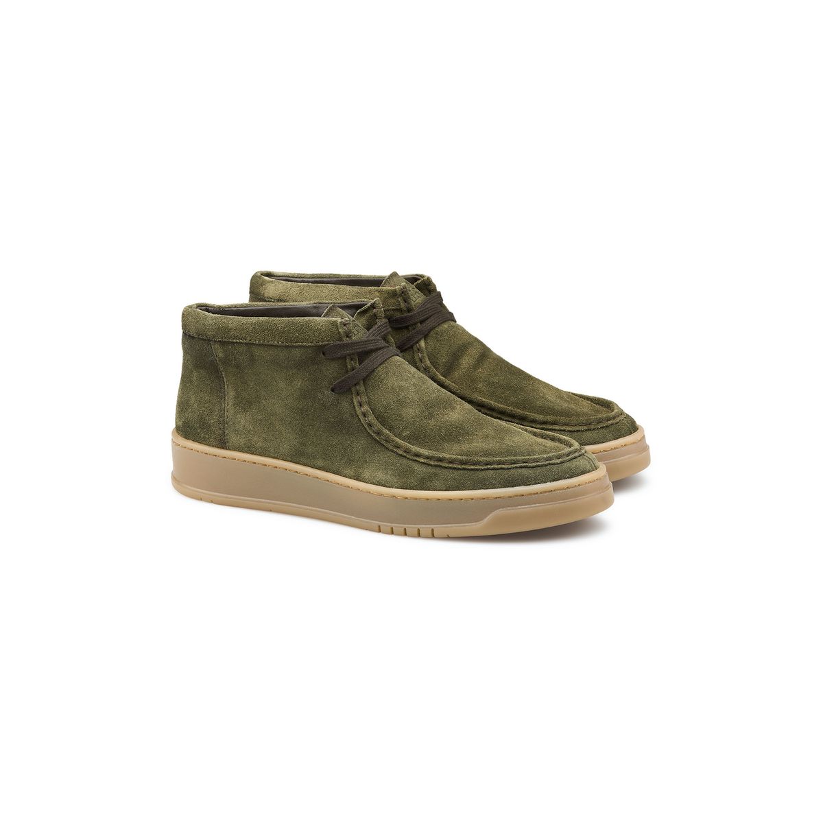 Wildleder-Stiefeletten im Mokassin-Stil