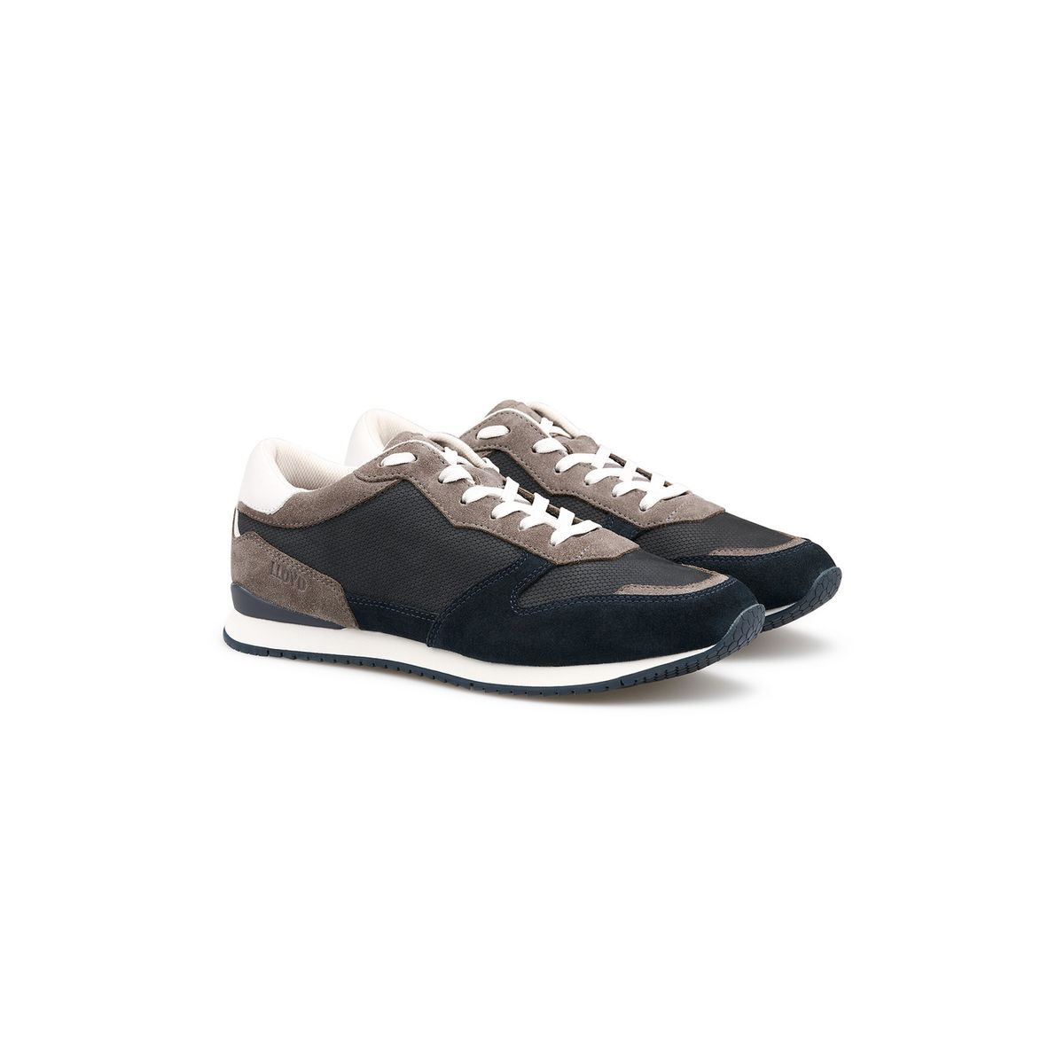 Sportlicher Leder und Mesh Sneaker