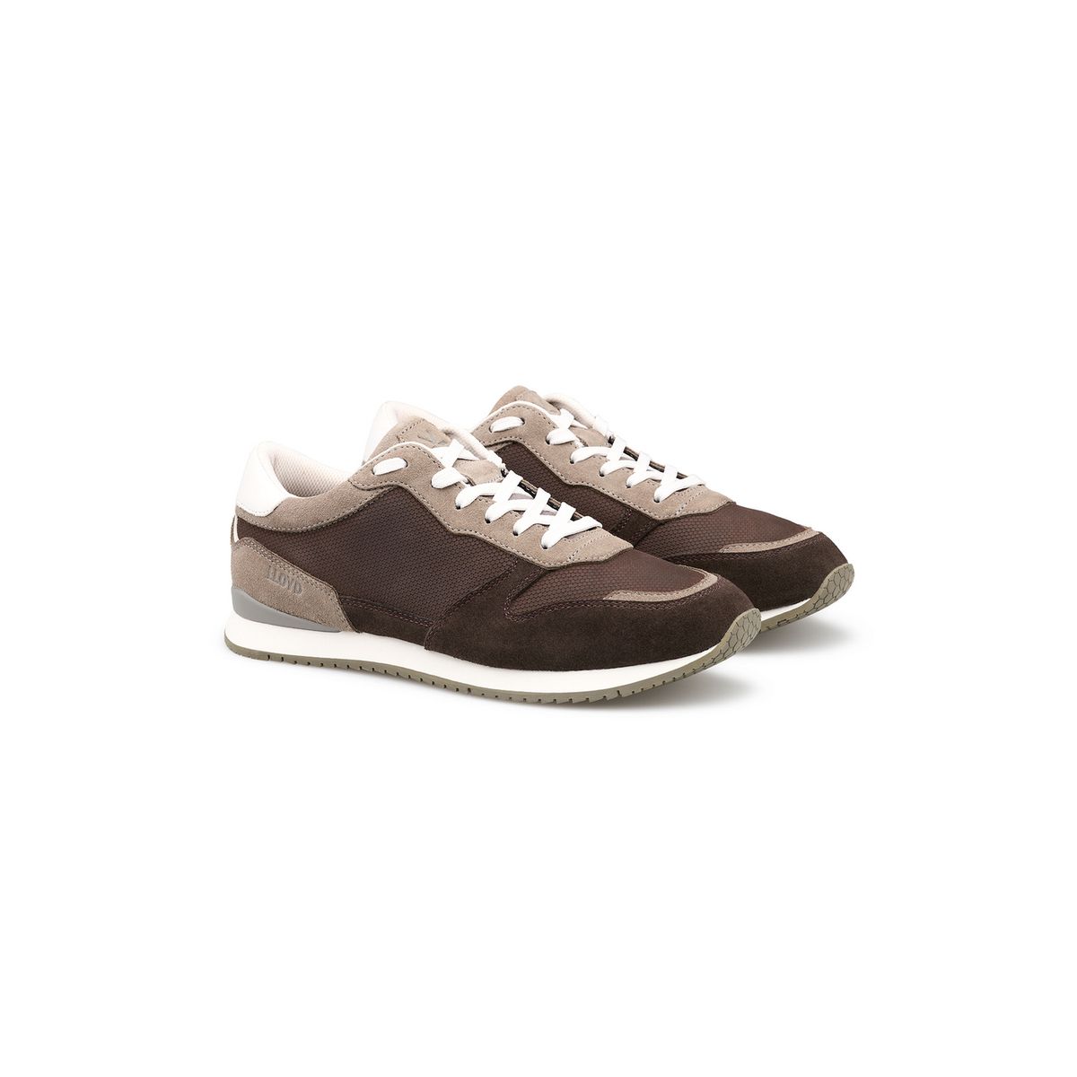 Low-Top Sneaker mit Materialmix