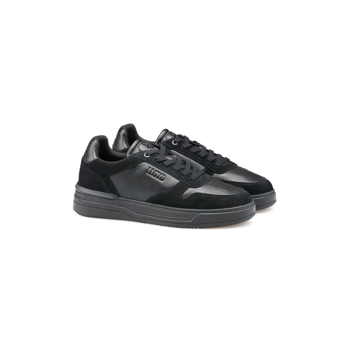 Low-Top-Sneaker im Materialmix