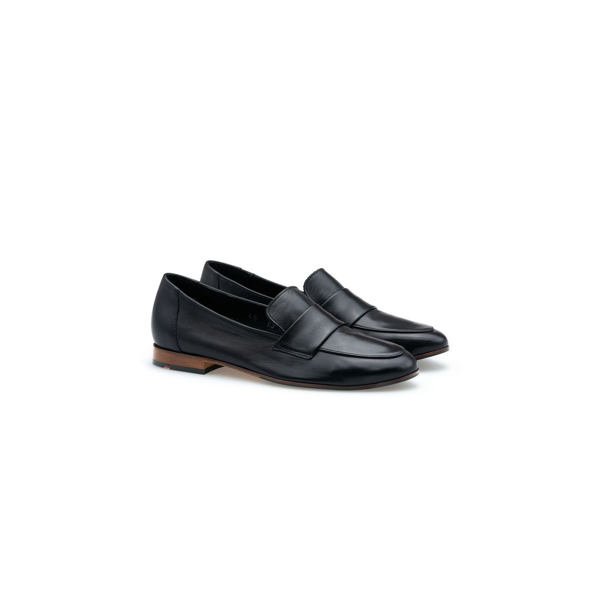 Elegante Leder-Slipper mit Steg