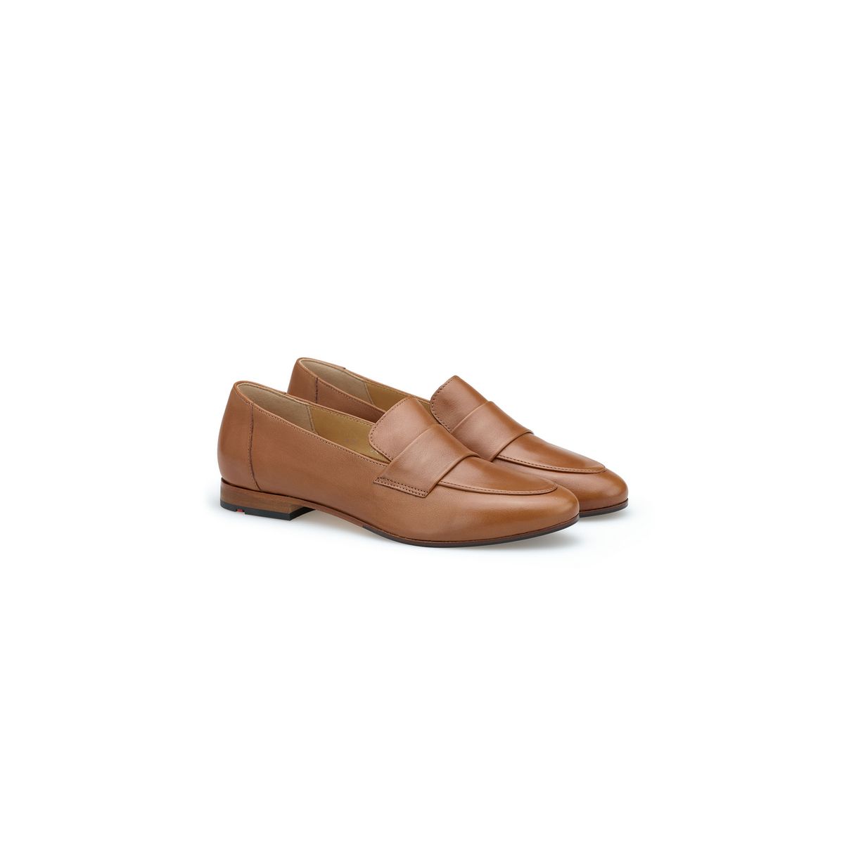 Elegante spitze Leder-Slipper