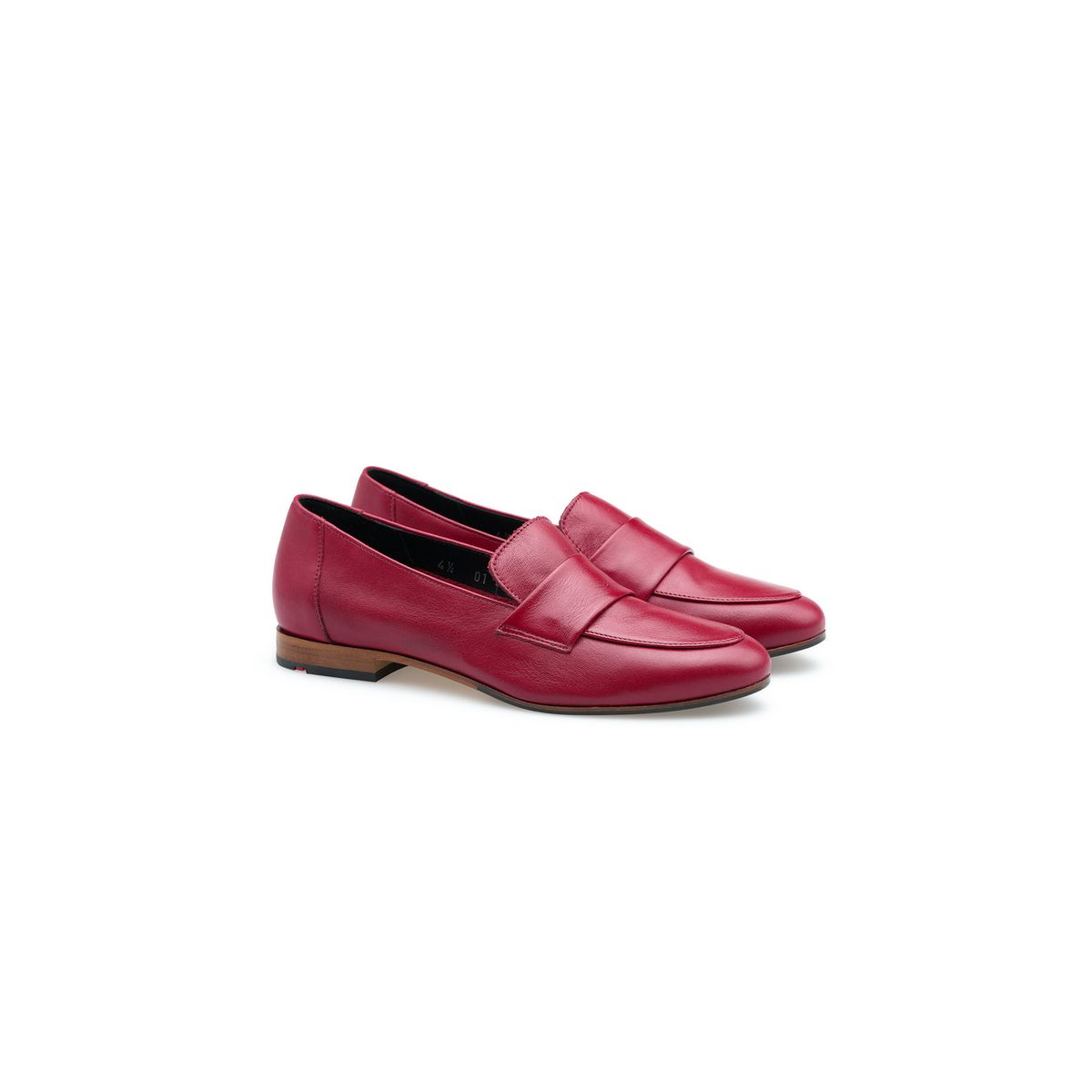 Elegante spitze Penny-Loafer aus Leder