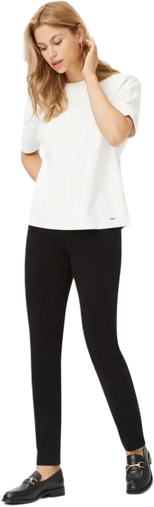 Schmal geschnittene Stretch-Baumwollhose