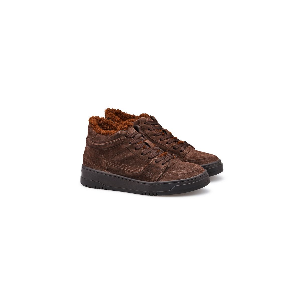 Mid-Top Sneaker aus Rauleder mit Warmfutter