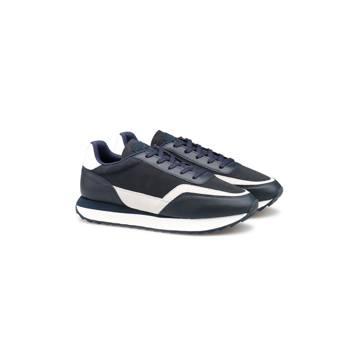 Sportliche Low-Top Leder-Sneaker