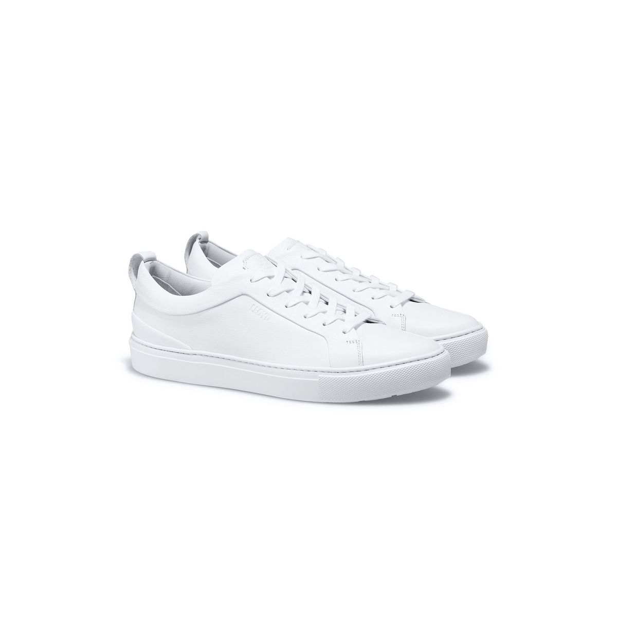 Minimalistische Glattleder-Low-Tops