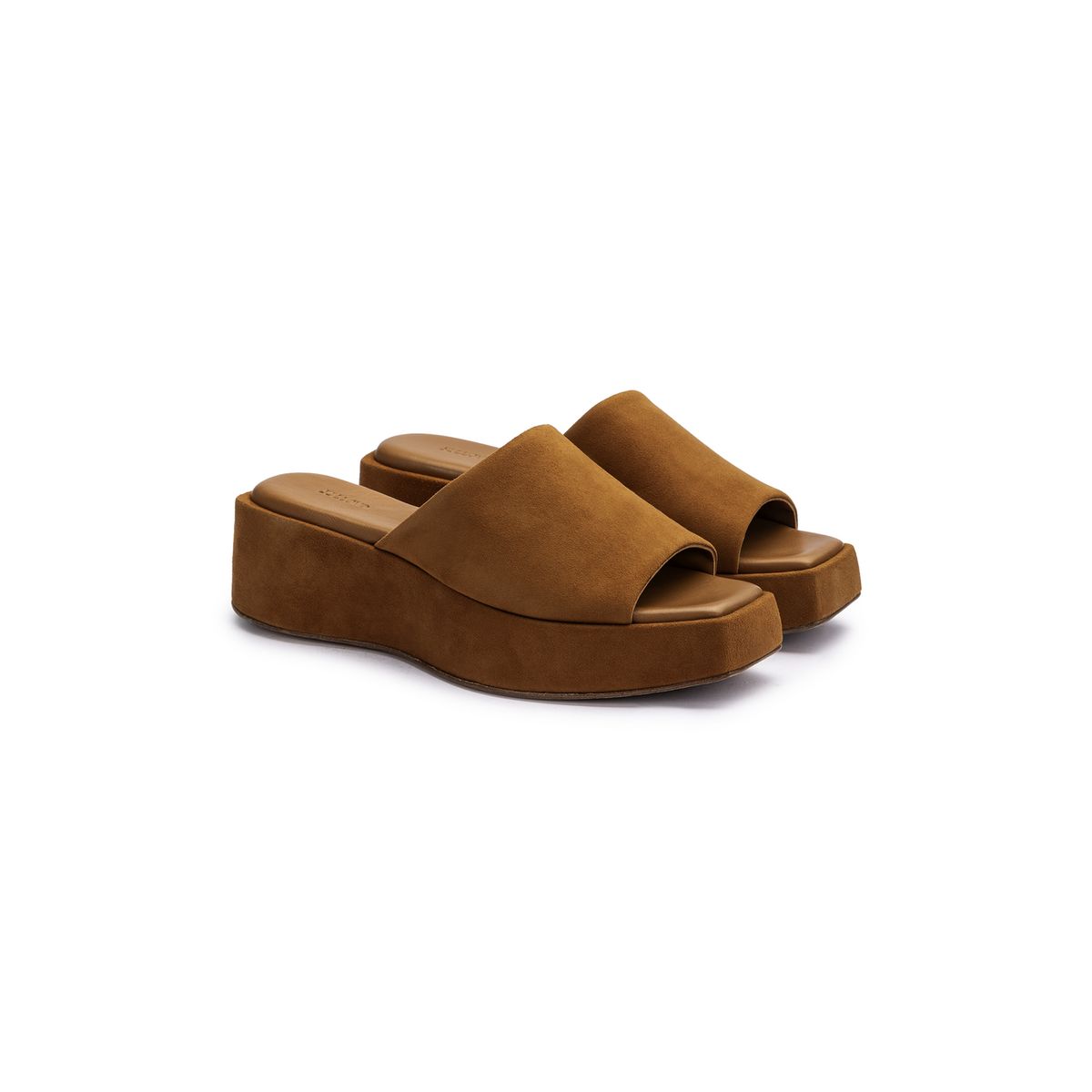 Plateau-Sandalen aus Rauleder