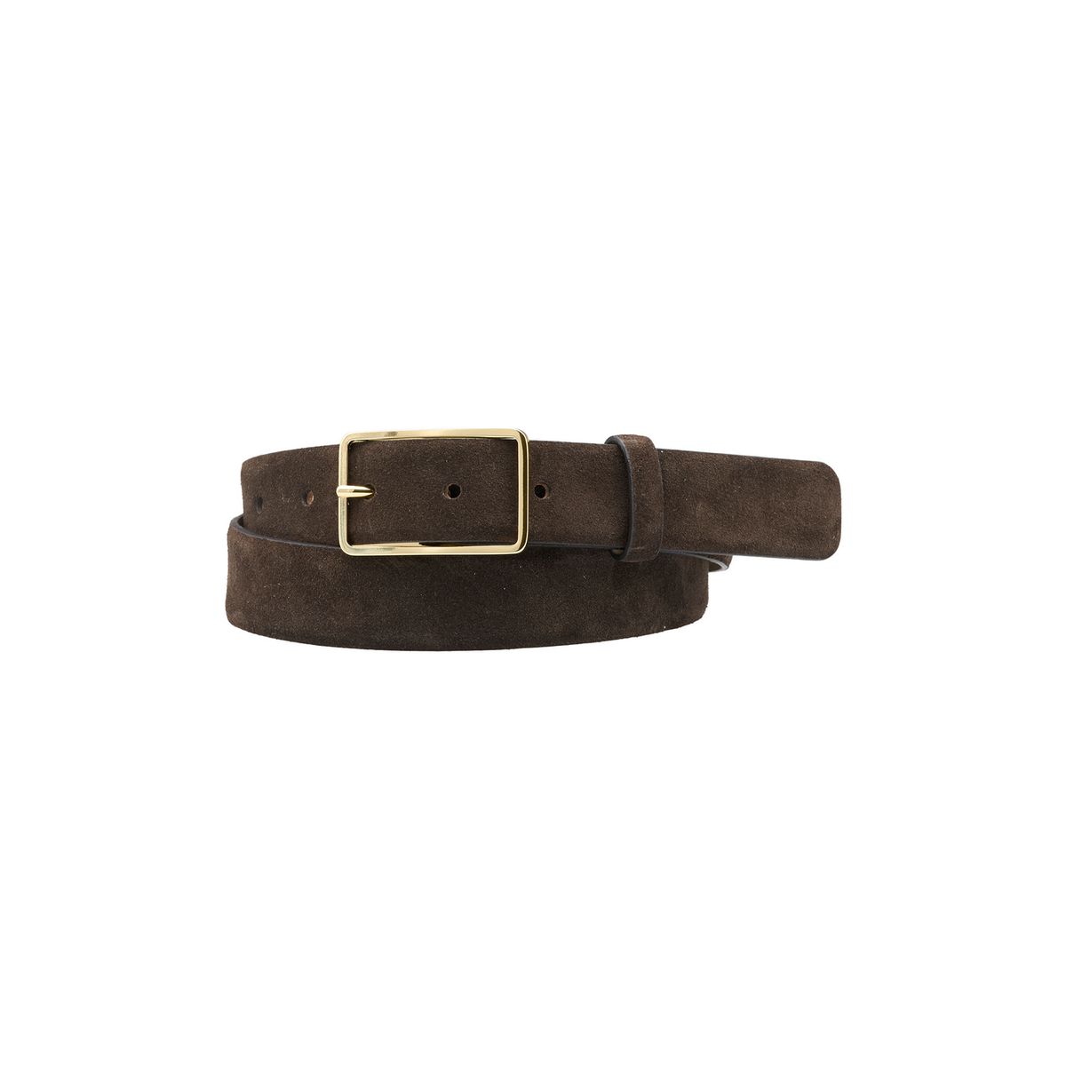 Eleganter Wildledergürtel mit goldener Schnalle