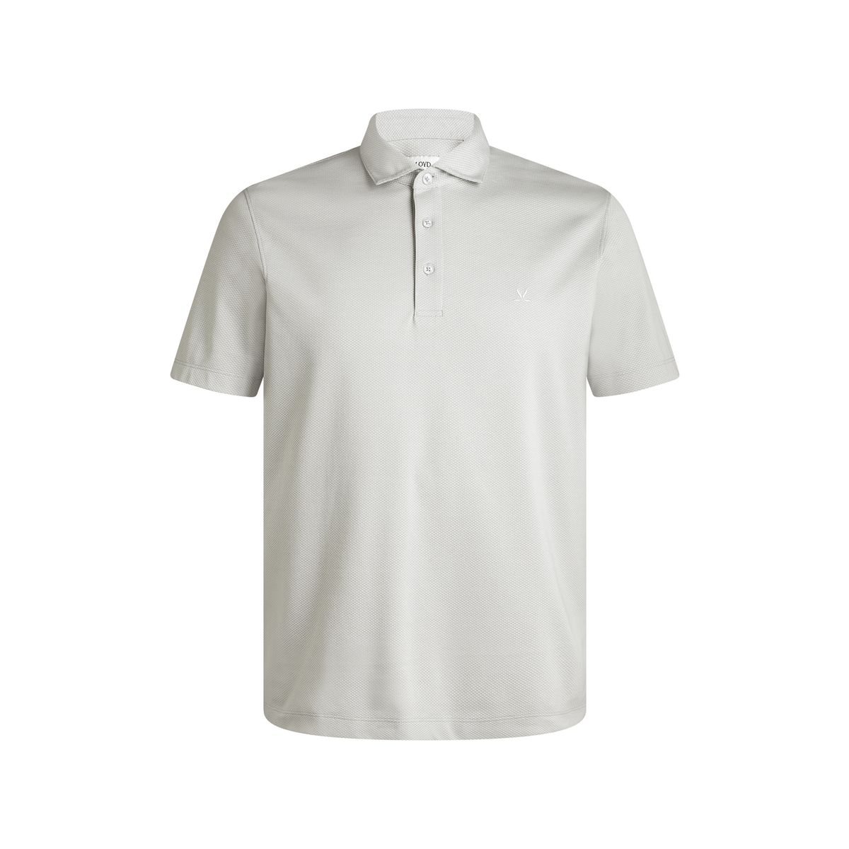 Strukturiertes Kurzarm-Poloshirt