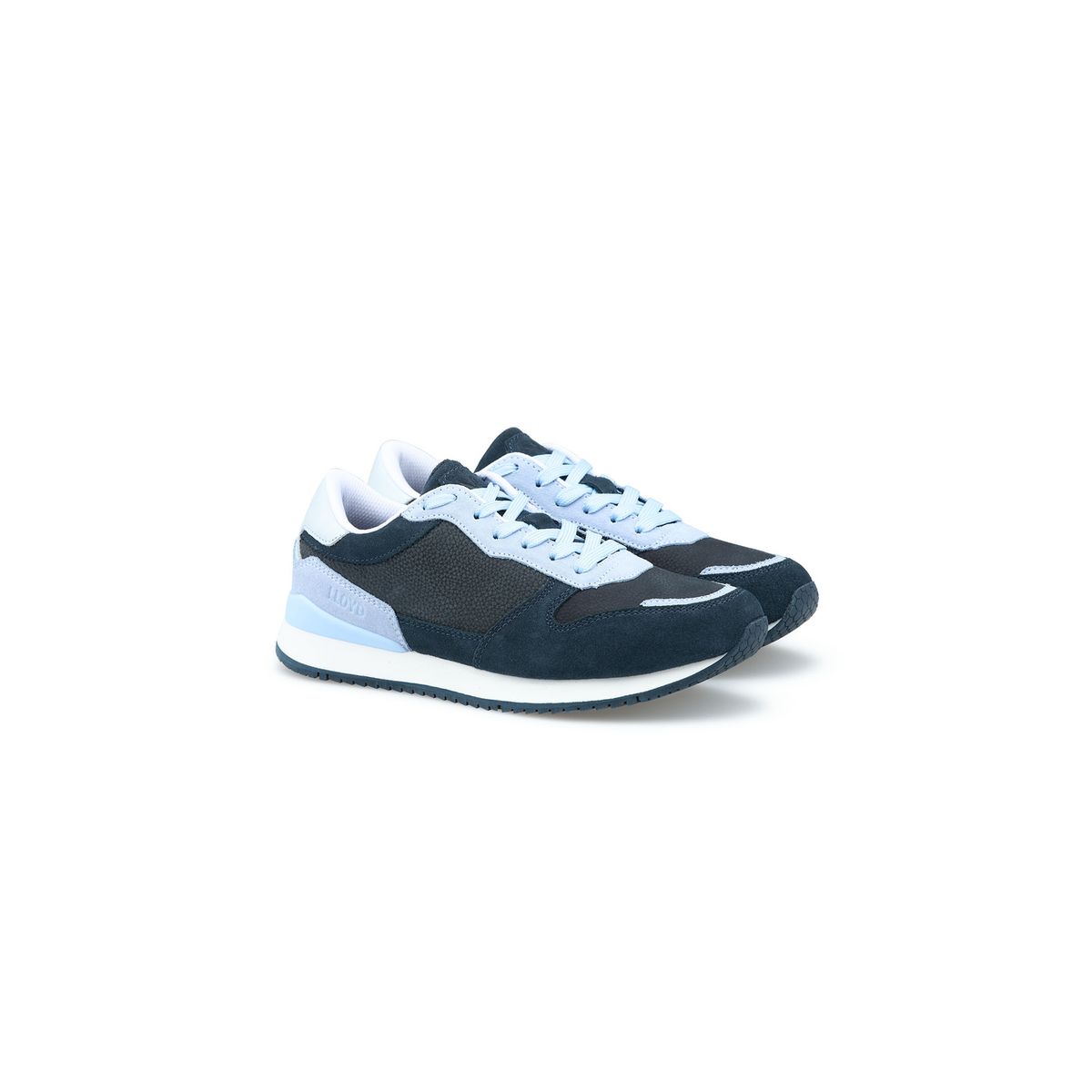 Sportliche gepatchte Wildleder-Sneaker